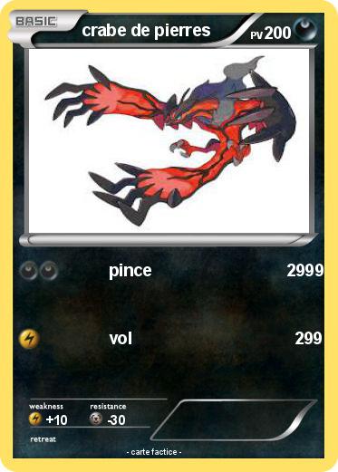 Pokemon crabe de pierres