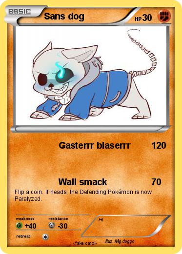 Pokemon Sans dog