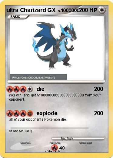 Pokemon ultra Charizard GX