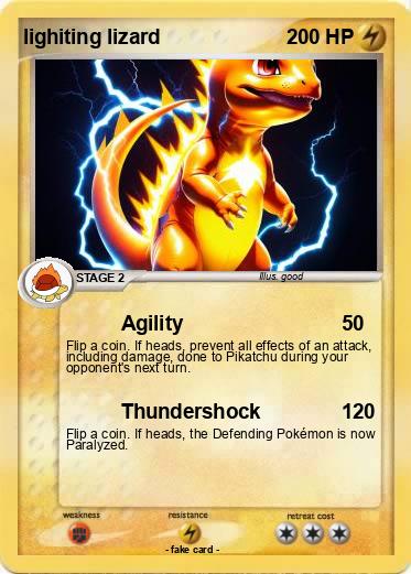 Pokemon lighiting lizard