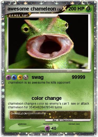 Pokemon awesome chameleon