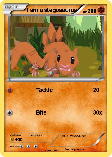 Pokemon I am a stegosaurus