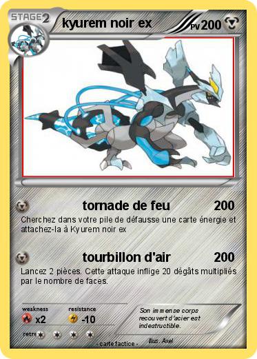 Pokemon kyurem noir ex