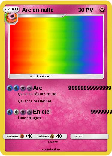 Pokemon Arc en nulle
