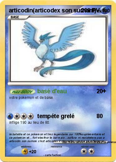 Pokemon articodin(articodex son surnom)