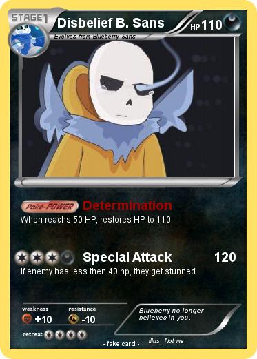 Pokemon Disbelief B. Sans