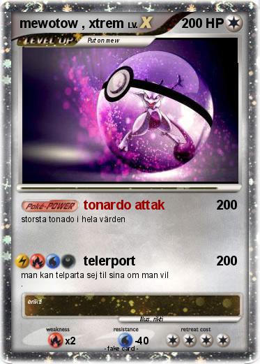 Pokemon mewotow , xtrem