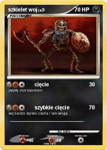 Pokemon szkielet woj
