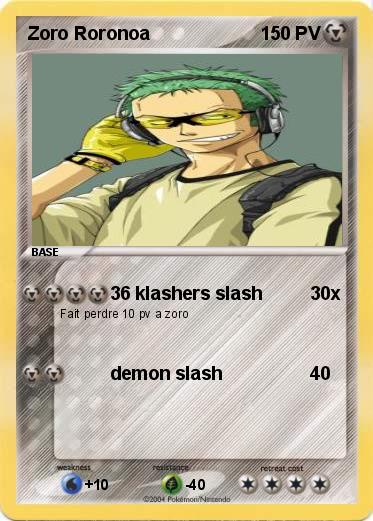 Pokemon Zoro Roronoa
