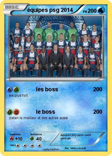 Pokemon équipes psg 2014