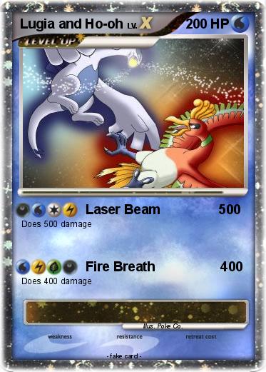 Pokemon Lugia and Ho-oh