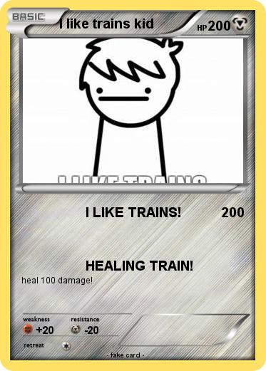Pokemon I like trains kid