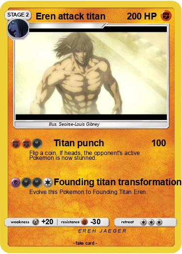 Pokemon Eren attack titan