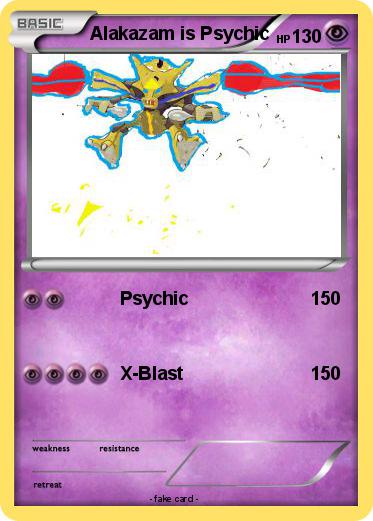 Pokemon Alakazam is Psychic