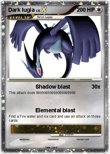 Pokemon Dark lugia
