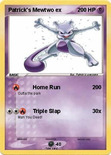 Pokemon Patrick's Mewtwo ex