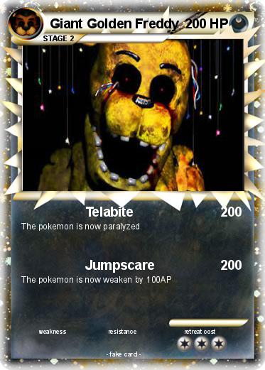 Pokemon Giant Golden Freddy