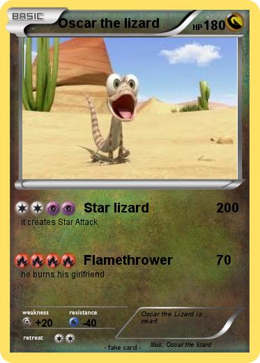 Pokemon Oscar the lizard