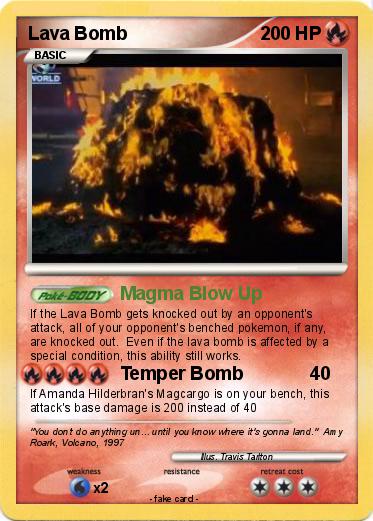Pokemon Lava Bomb