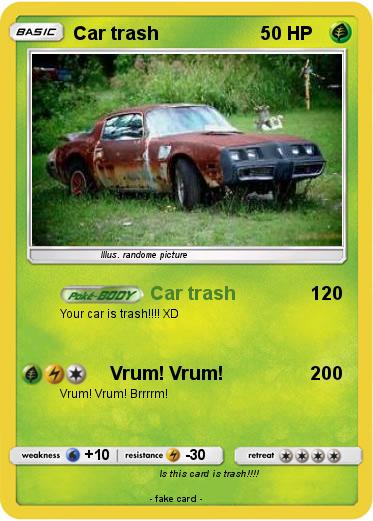 Pokemon Car trash