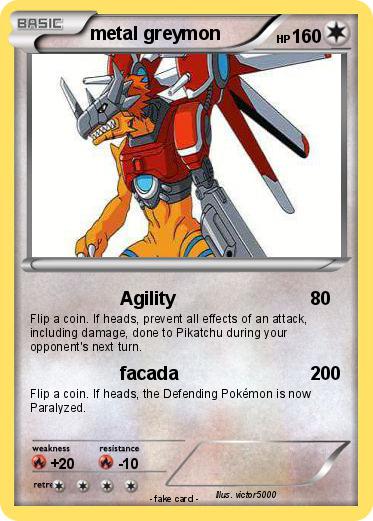 Pokemon metal greymon