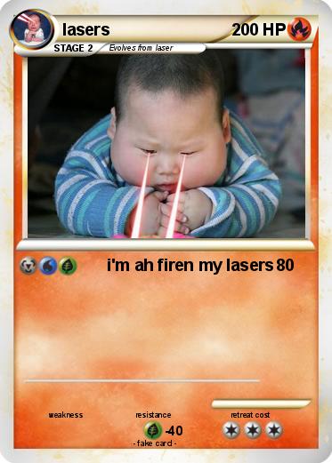 Pokemon lasers