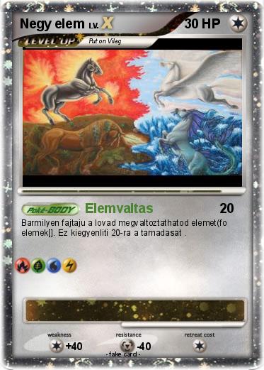 Pokemon Negy elem