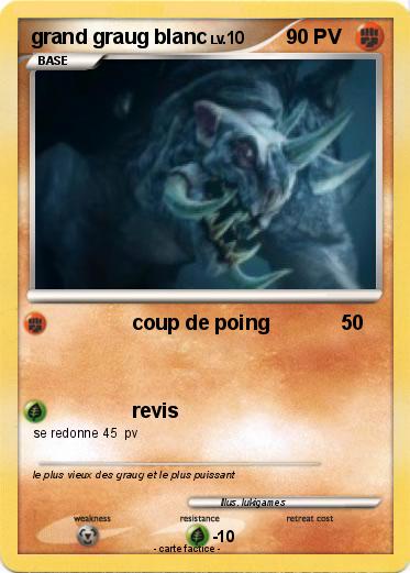 Pokemon grand graug blanc