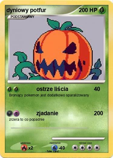Pokemon dyniowy potfur