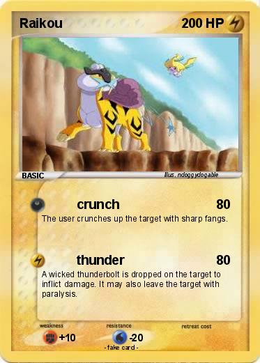 Pokemon Raikou