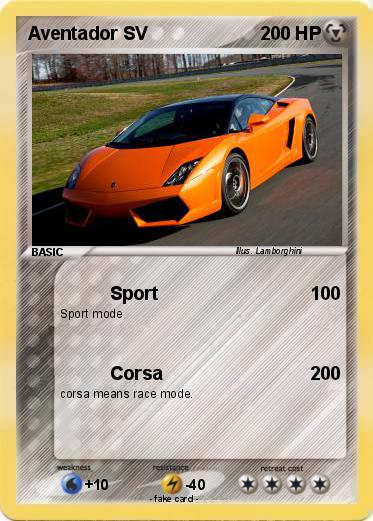 Pokemon Aventador SV