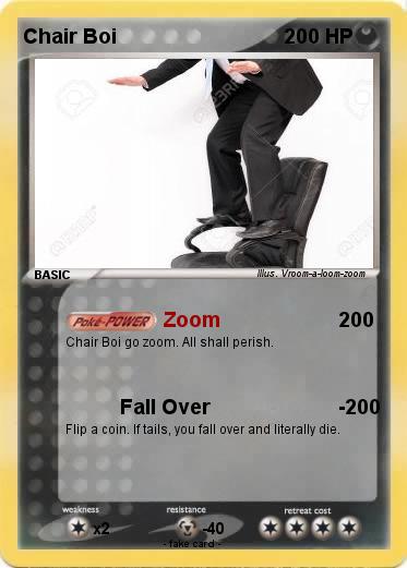 Pokemon Chair Boi
