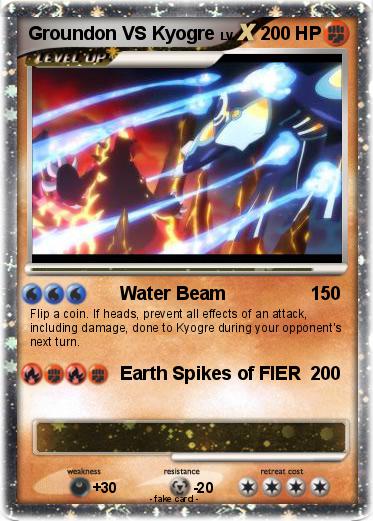 Pokemon Groundon VS Kyogre