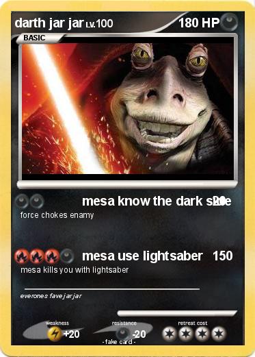 Pokemon darth jar jar