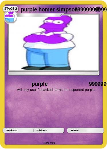 Pokemon purple homer simpson