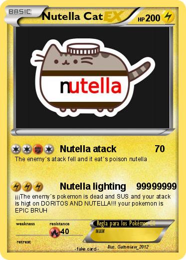 Pokemon Nutella Cat