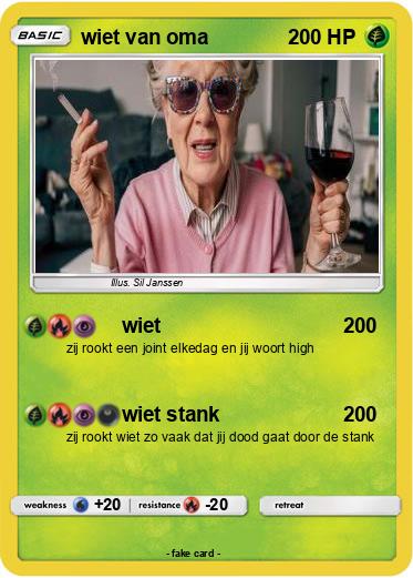 Pokemon wiet van oma