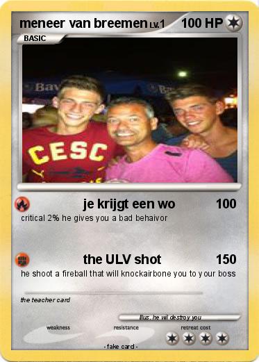 Pokemon meneer van breemen