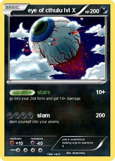 Pokemon eye of cthulu lvl X