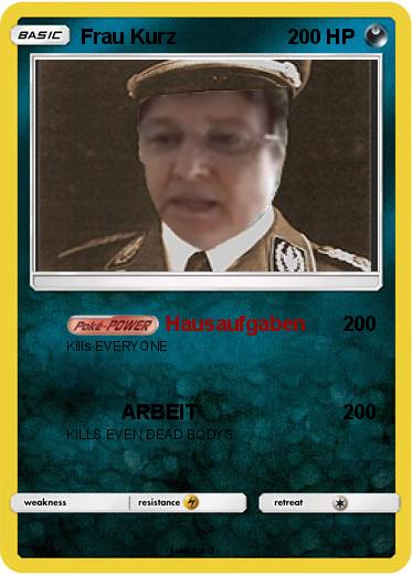 Pokemon Frau Kurz