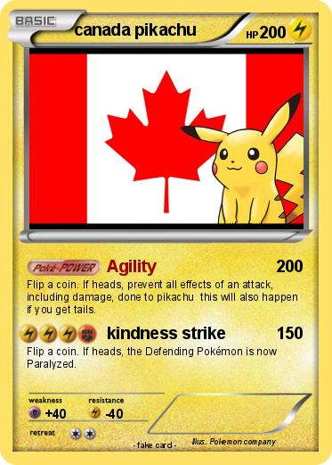 Pokemon canada pikachu