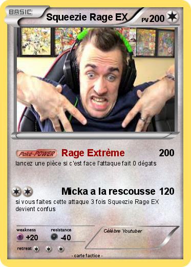 Pokemon Squeezie Rage EX
