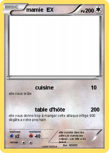 Pokemon mamie  EX