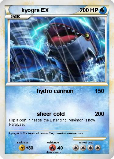 Pokemon kyogre EX