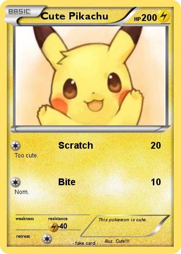 Pokemon Cute Pikachu