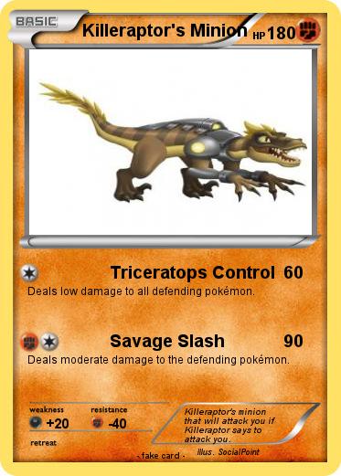 Pokemon Killeraptor's Minion