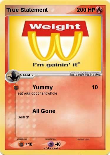 Pokemon True Statement