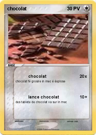Pokemon chocolat