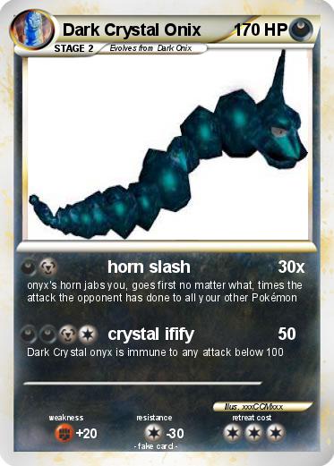 Pokemon Dark Crystal Onix