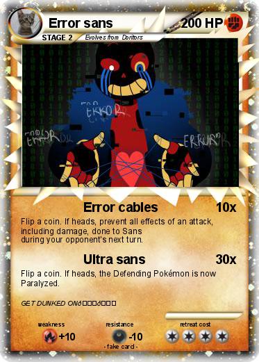 Pokemon Error sans